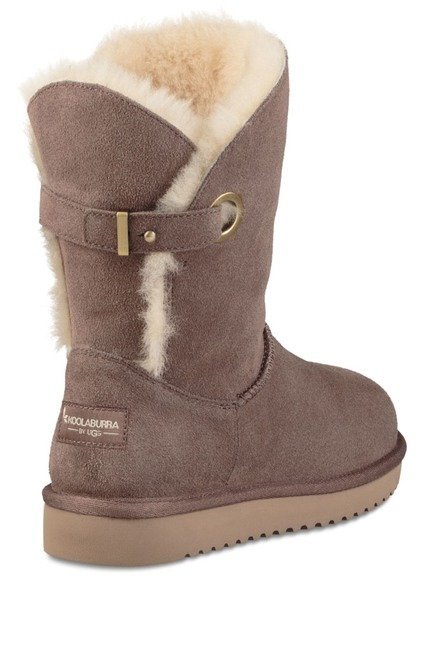 Remley Genuine Sheepskin & Genuine Shearling Trim with Faux Shearling Short Boot