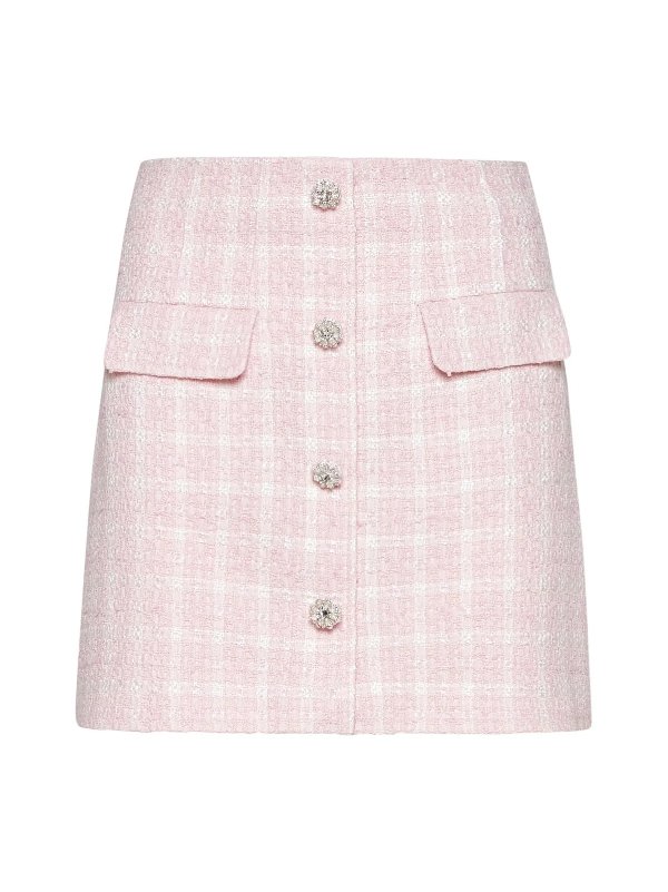 Boucle Buttoned Mini Skirt – Cettire