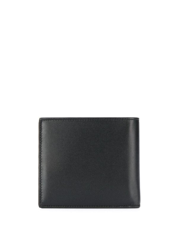 logo embossed bi-fold wallet