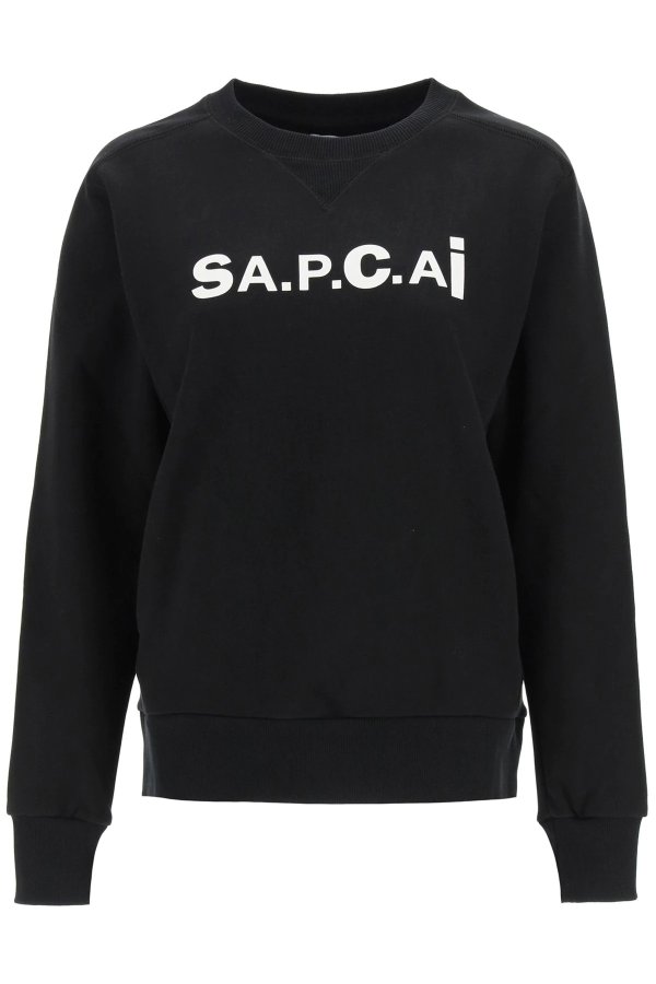 A.p.c x sacai tani sweatshirt with logo