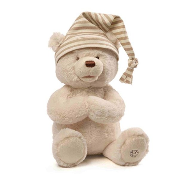 GUND Animated Goodnight Prayer Bear Spiritual Plush Stuffed Animal, 15"