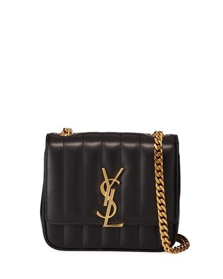 Vicky Monogram YSL Small Quilted Leather Crossbody Bag