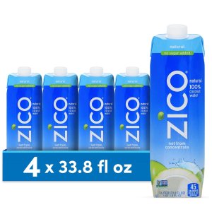 Zico 100% 纯天然椰子水1L 4瓶装