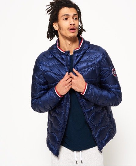 Wave Quilt Hooded Jacket