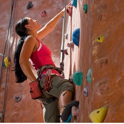 Day of Rock Climbing for Two or Four with Gear at Dyno-Rock Indoor Climbing Center (Up to 53% Off)