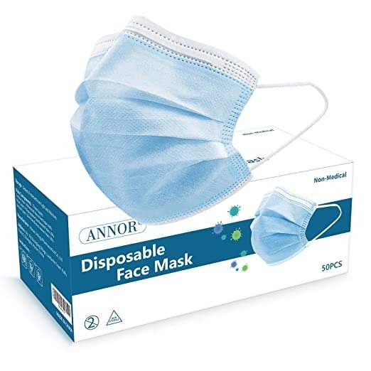 ANNOR Disposable Face Mask (Pack of 50)