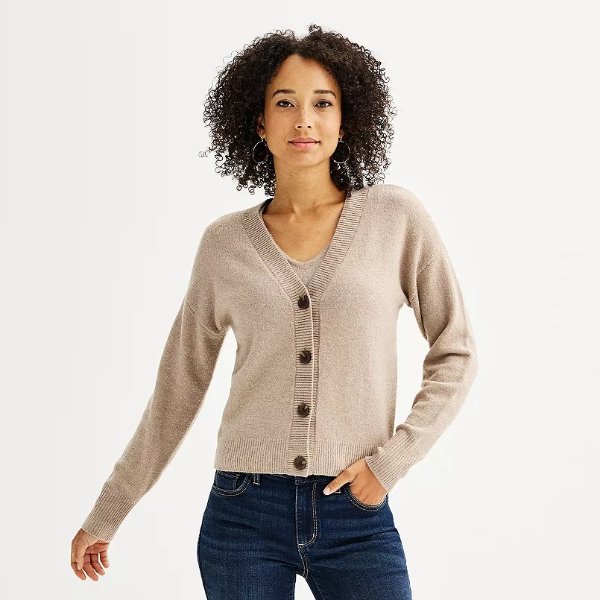 Women's Sonoma Goods For Life® Cropped Cardigan