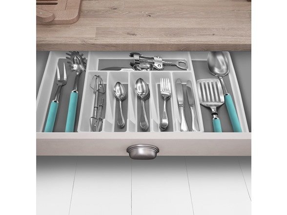 Flatware Drawer Organizer, Expandable Cutlery Drawer Tray