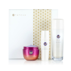 with the Exclusive Brightening Set Trio @ Tatcha