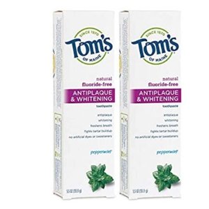 Tom's of Maine 无氟美白牙膏 5.5oz 2支装