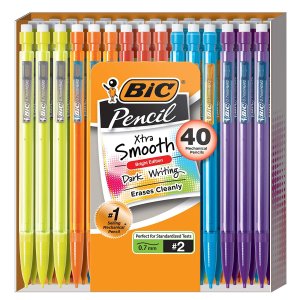 BIC Mechanical Pencil Xtra Smooth Bright Edition, 40-Count