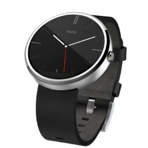 Moto 360 Black and Stainless Steel