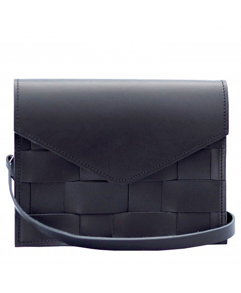 - Naver Mini Shoulder Bag in Black Leather