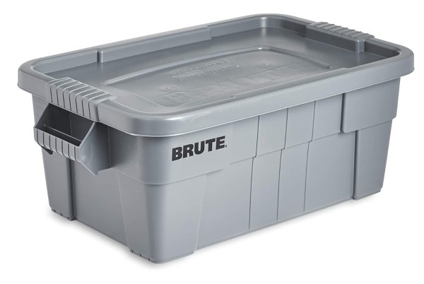 Commercial Brute Tote Storage Bin With Lid