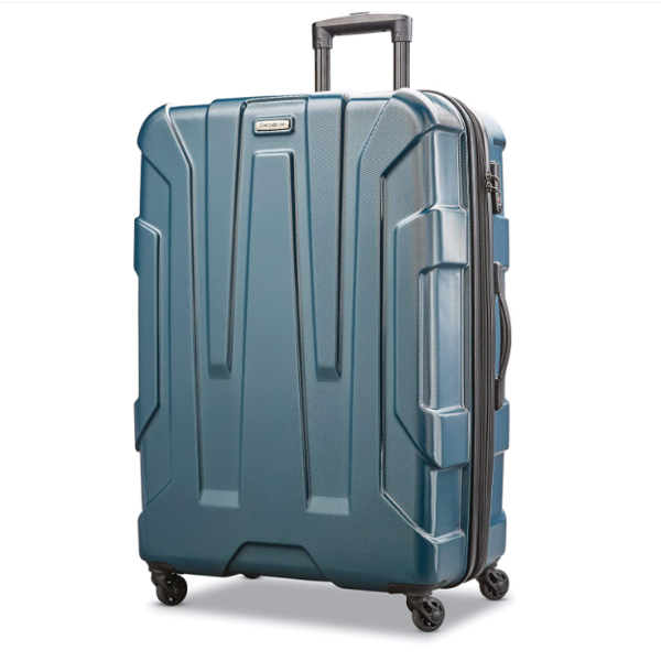 Samsonit Centric Hardside Expandable Suitcase With Spinner Wheels, Teal, Checked-Large 28-Inch
