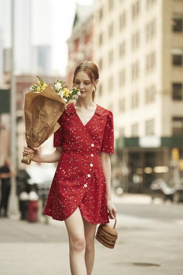 Quanta du Soleil - Cherry Floral DressP/XS