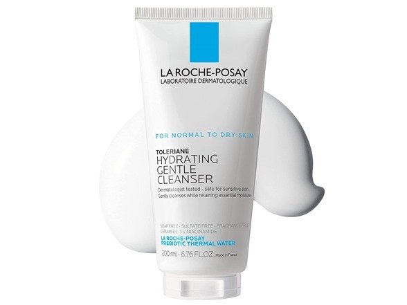 (3 Pack) La Roche-Posay Toleriane Hydrating Gentle Face Cleanser, Daily Facial Cleanser with Niacinamide and Ceramides for Sensitive Skin, Moisturizing Face Wash for Normal to Dry Skin, Fragrance Free