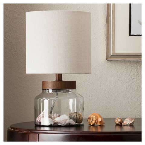 Fillable Glass Accent Lamp Clear, Target Clear Fillable Lamp