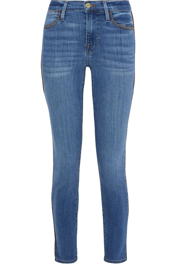 Le High SS Piping high-rise skinny jeans