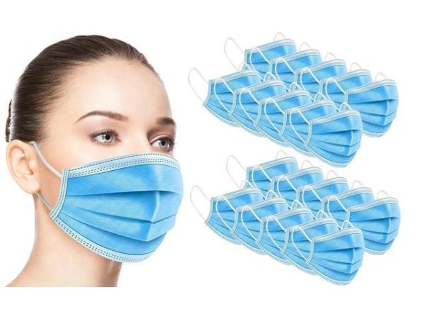 100-Count Disposable Face Mask - Anti-Dust Filter, Breathable, 3 Layers of Purifying - Newegg.com