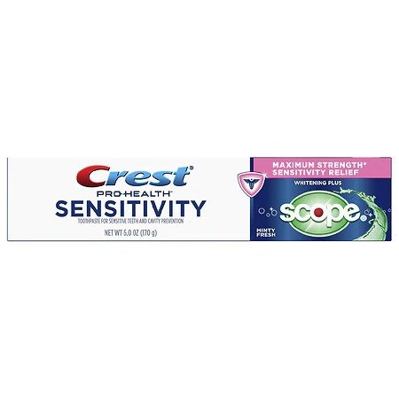 Sensitivity Whitening Plus Scope Toothpaste Minty Fresh
