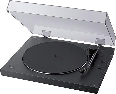 PS-LX310BT Belt Drive Turntable: Fully Automatic Wireless Vinyl Record Player with Bluetooth and USB Output
