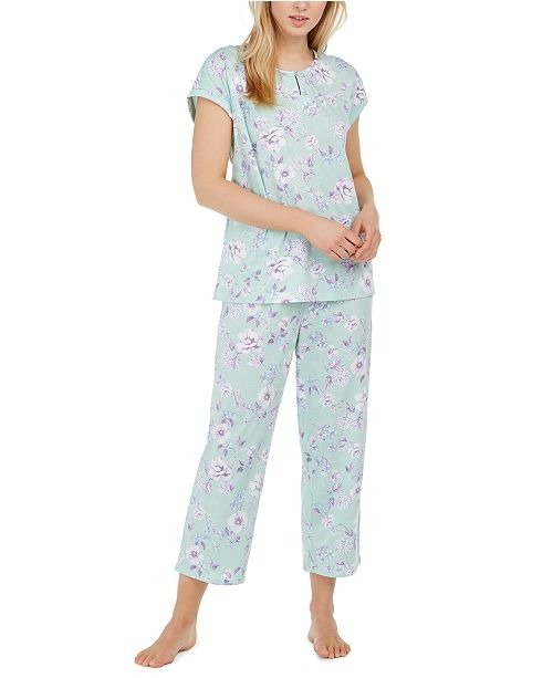Cotton Cropped Pajama Pants Set, Created For Macy's