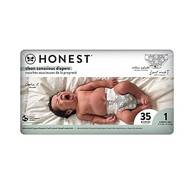 Honest® Size 1 35-Count Panda Print Disposable Diapers | buybuy BABY