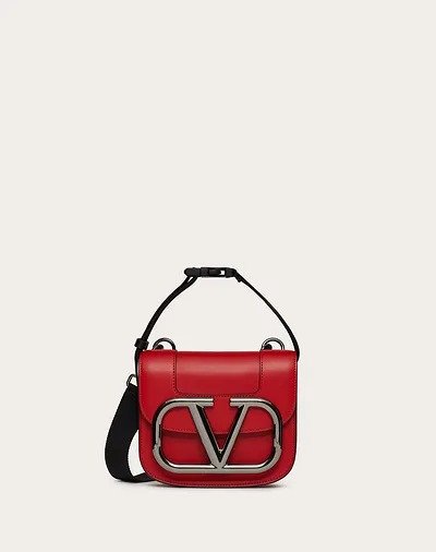 Supervee Crossbody Bag in Leather for Man | Valentino Online Boutique