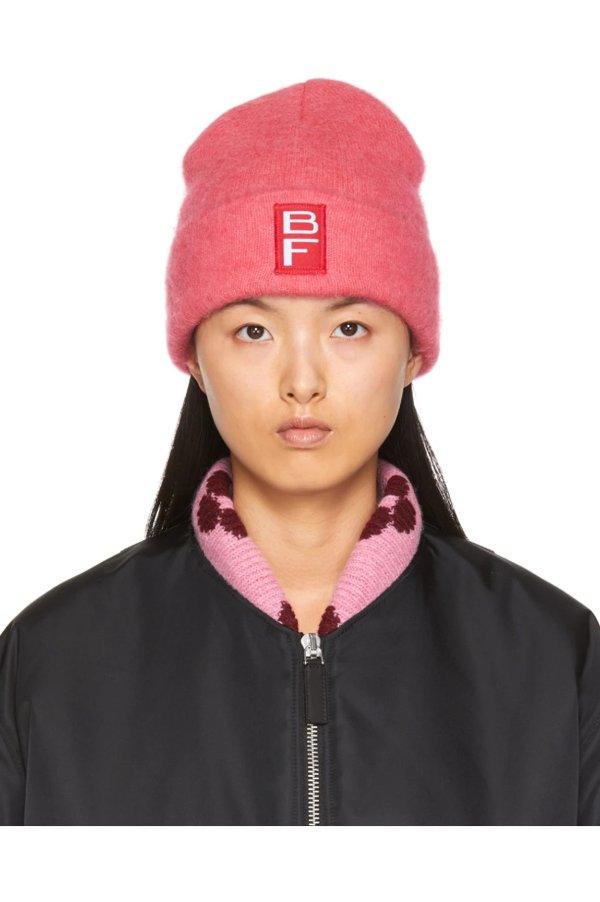Pink Solid Beanie