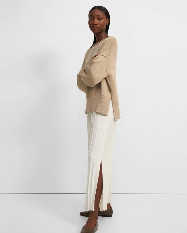 Wide Ribbed Pant in Empire Wool
