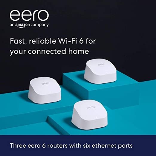 eero 6 dual-band mesh Wi-Fi 6 system 3-pack
