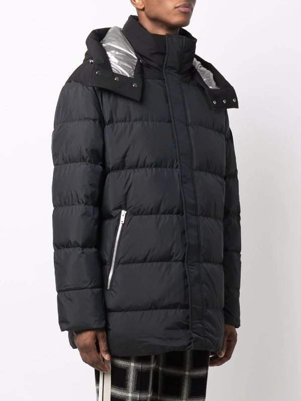 hooded feather-down padded jacket