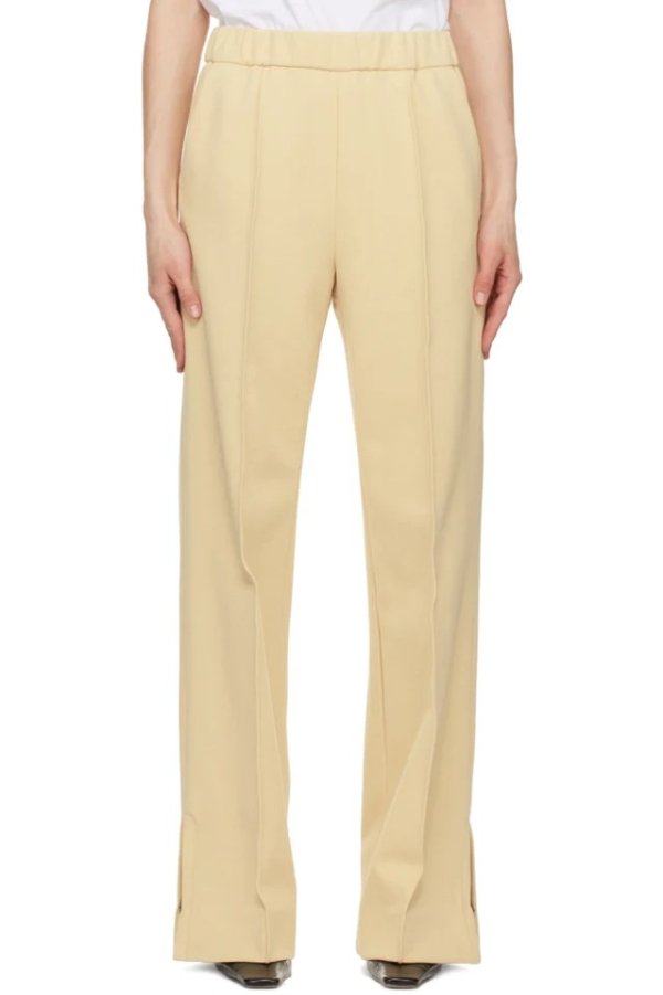 Yellow Relaxed-Fit Trousers