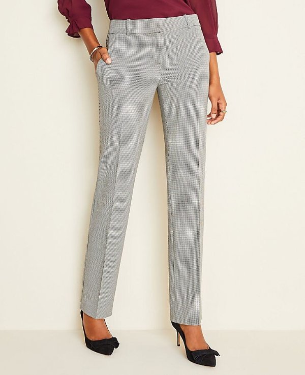 The Straight Pant in Houndstooth | Ann Taylor
