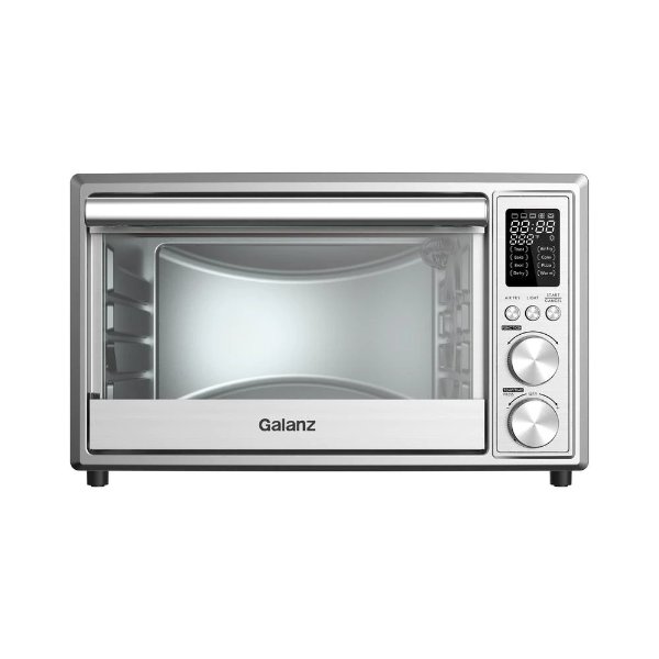 0.9 cu. ft. 1800 W 6-Slice with Air Fry Toaster Oven Digital Stainless Steel
