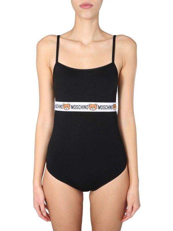 Low-Back Logo Detailed Swimsuit