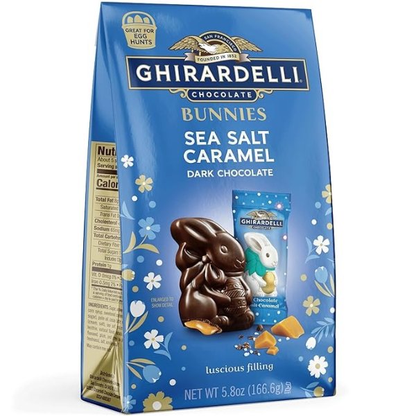 Dark Chocolate Sea Salt Caramel Bunnies Large Bag