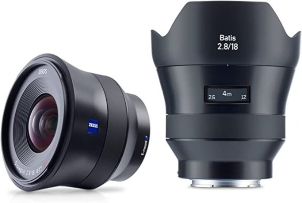 Batis 18mm f/2.8 for Sony E Mount Mirrorless Cameras, Black