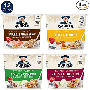 闪购：Quaker 桂格速溶早餐燕麦 四种口味混合装 12盒