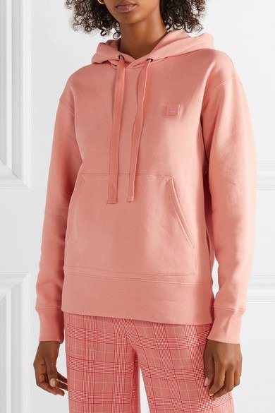 Ferris Face appliqued cotton-jersey hoodie