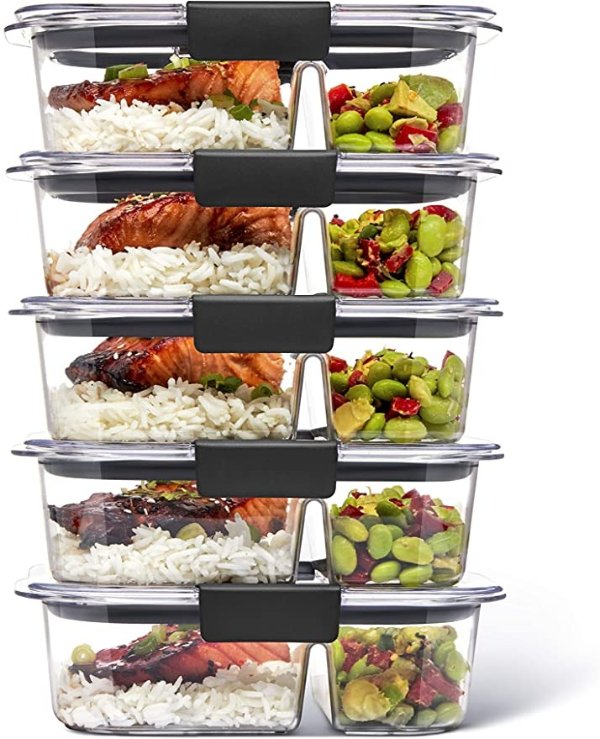 5-Piece Food Storage Containers for Meal Prep