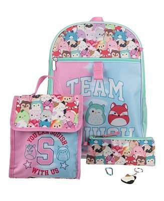 Squishmallows 5 Piece Backpack Set