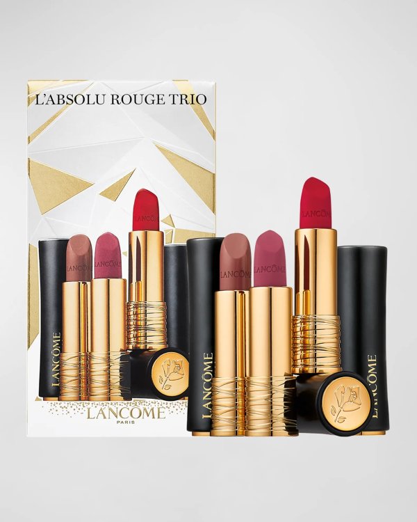 L'Absolu Rouge Lipstick Holiday Trio