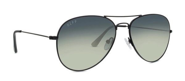 Cruz Black Aviator Sunglasses