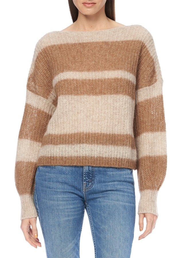 Gina Colorblock Stripe Knit Sweater