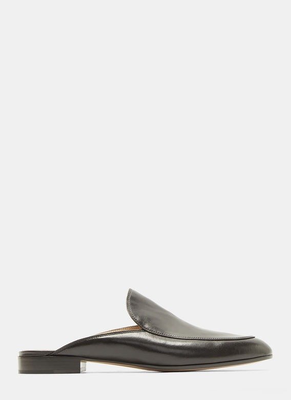 Palau Slip-On Leather Loafers in Black | LN-CC