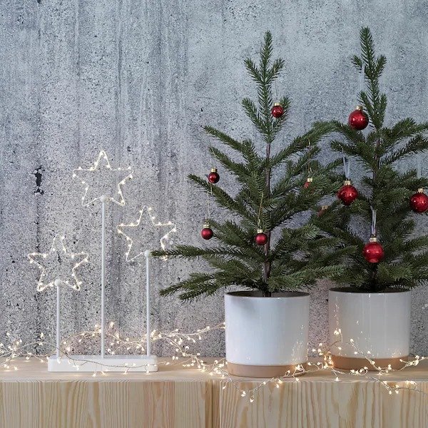 VINTER 2020 Artificial potted plant - indoor/outdoor/christmas tree green - IKEA