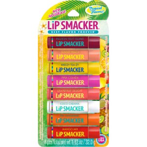 Lip Smacker Flavored Lip Balm Tropic Fever Pack of 8