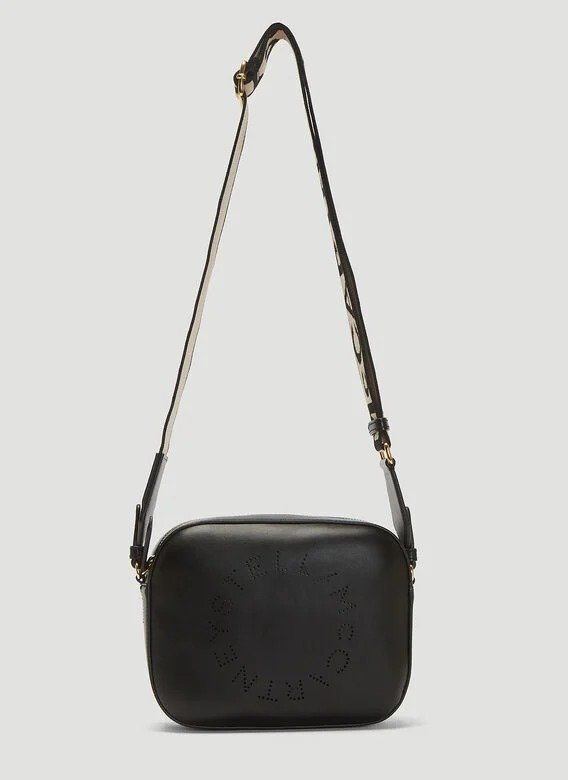 Stella Logo Shoulder Bag in Black